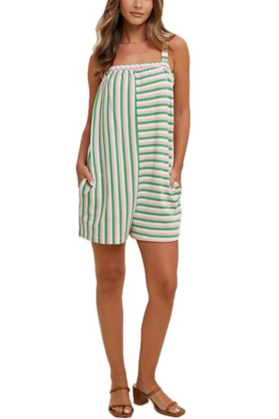 Immymart Multi-Striped Knit Romper