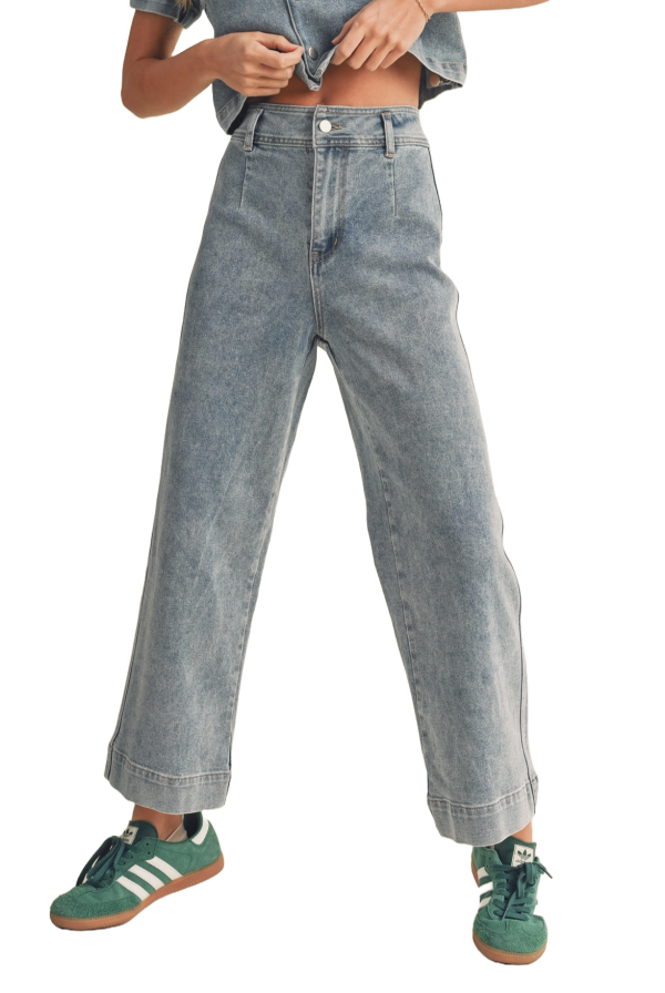 Standing on Business Crop Denim Pants